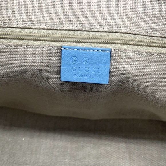 Gucci Baby blue micro guccisimma satchel bag - Picture 10 of 13